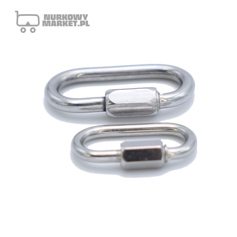 karabinek owalny ze śrubą 40 i 60mm