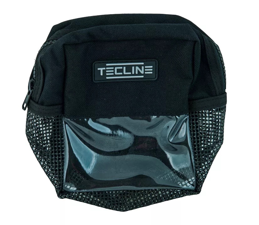 kieszeń cargo z siatką i okienkiem