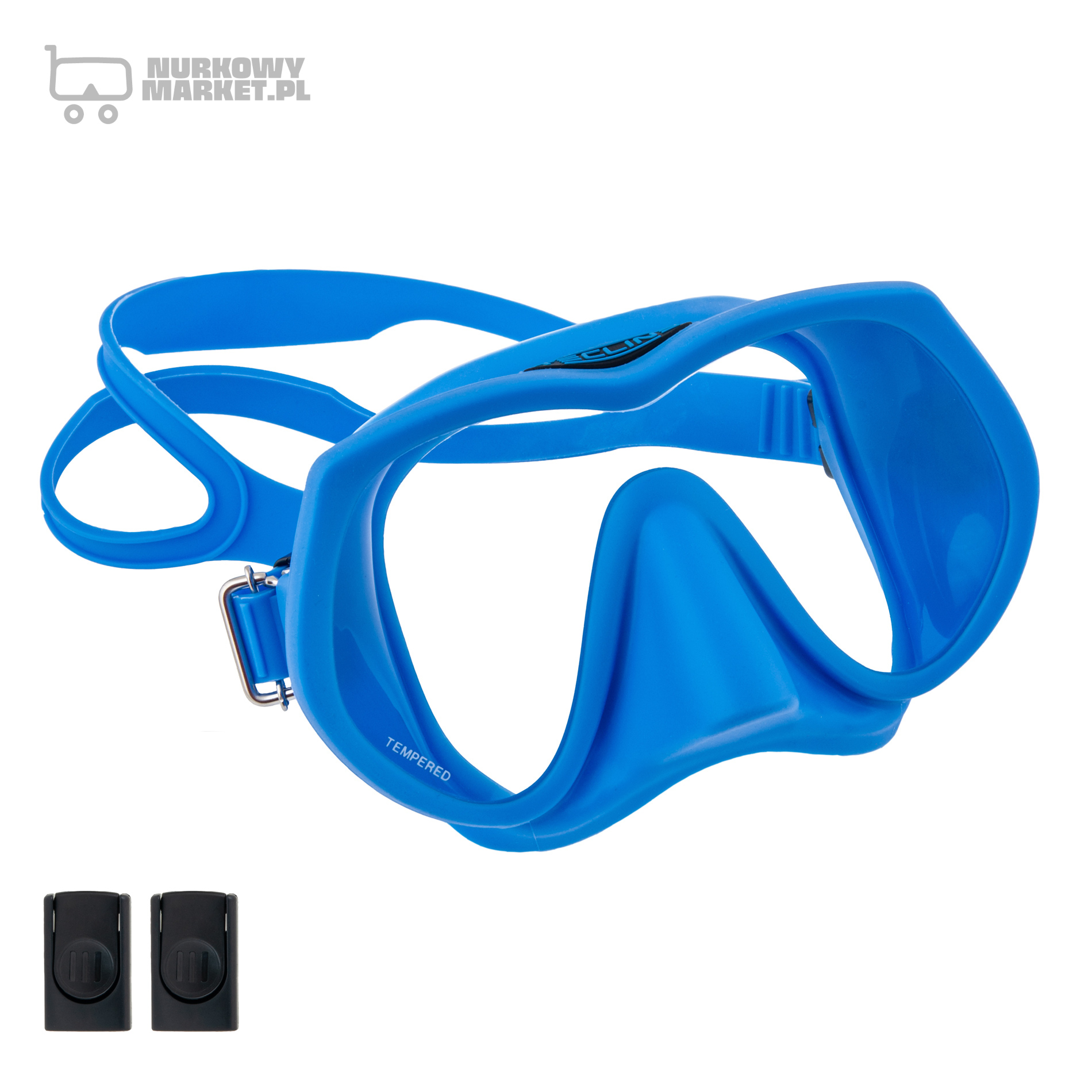 maska FRAMELESS SUPER VIEW niebieska maska FRAMELESS SUPER VIEW niebieska