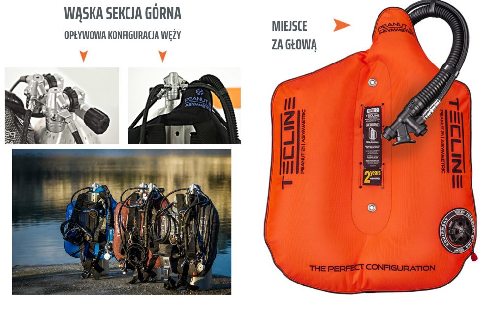 kształt worka Tecline Peanut Asymmetric