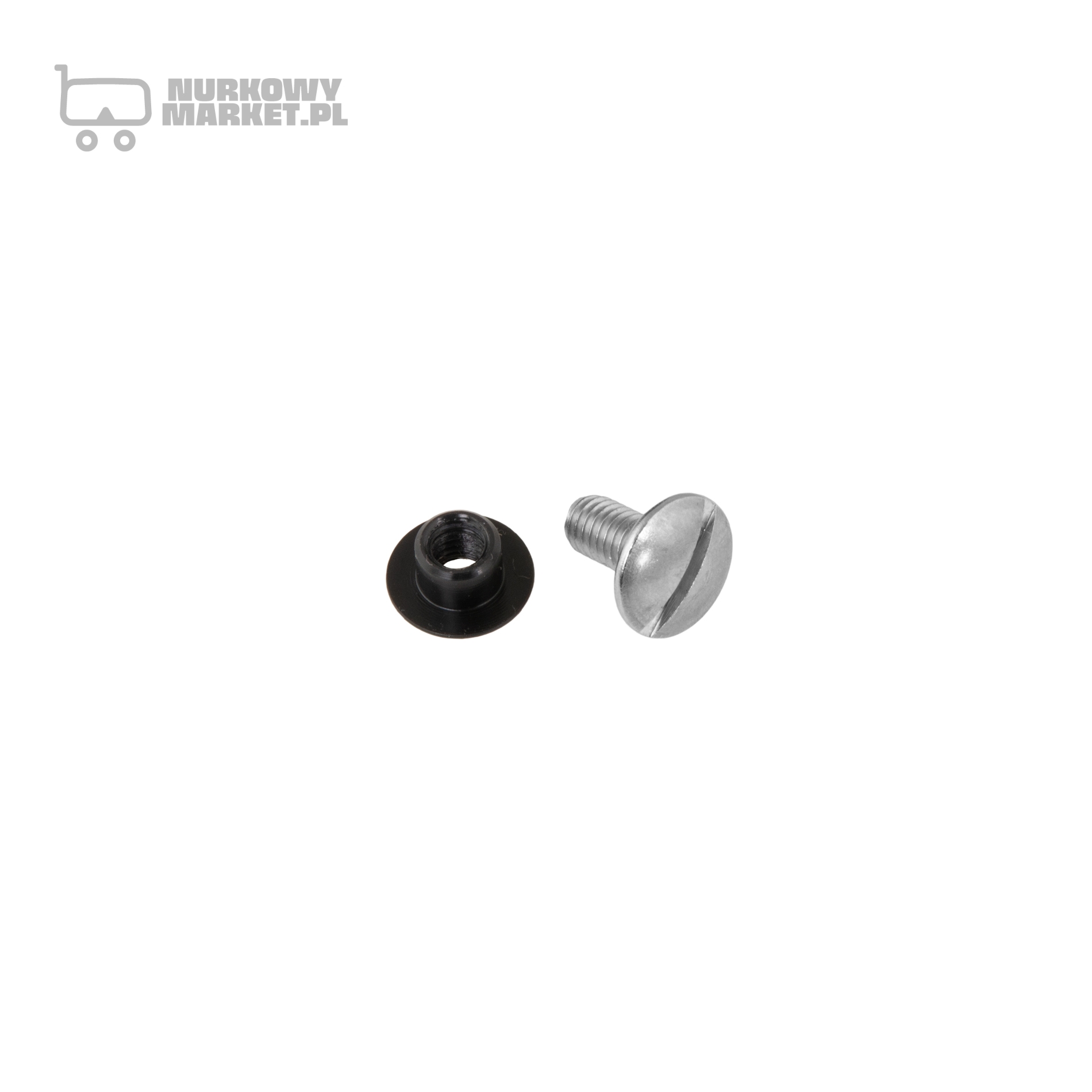 ŚRUBA STALOWA Z NAKRĘTKĄ Z DELRINU ŚRUBA STALOWA Z NAKRĘTKĄ Z DELRINU