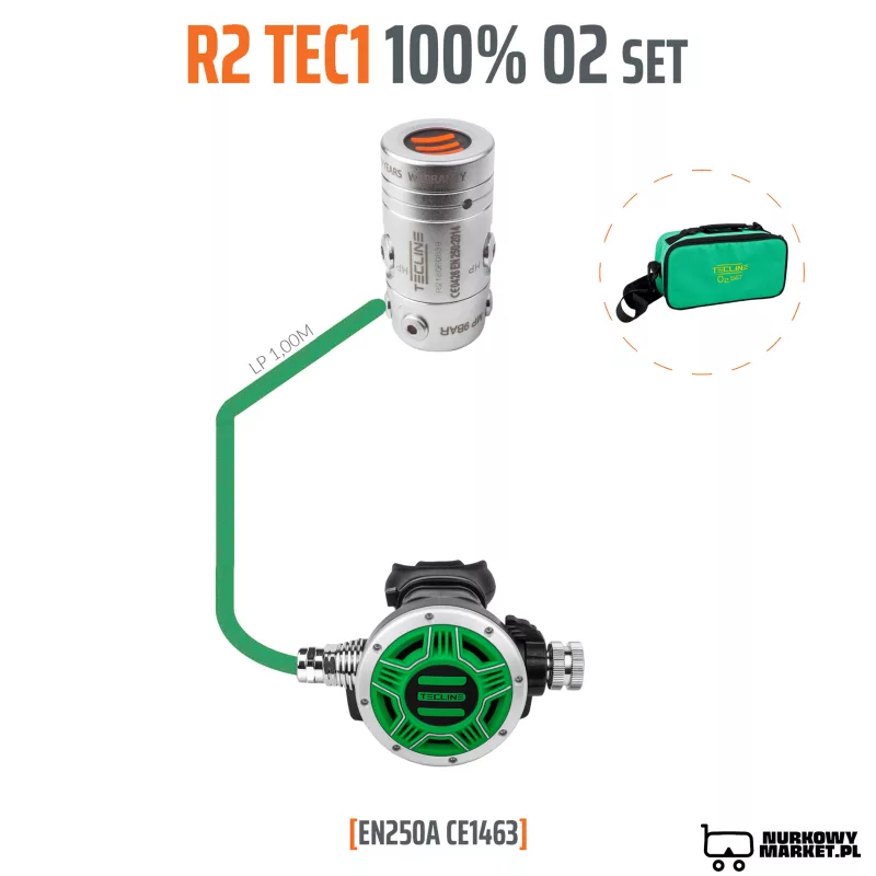 AUTOMAT R2 TEC1 100% O2 M26X2, ZESTAW STAGE - EN250A