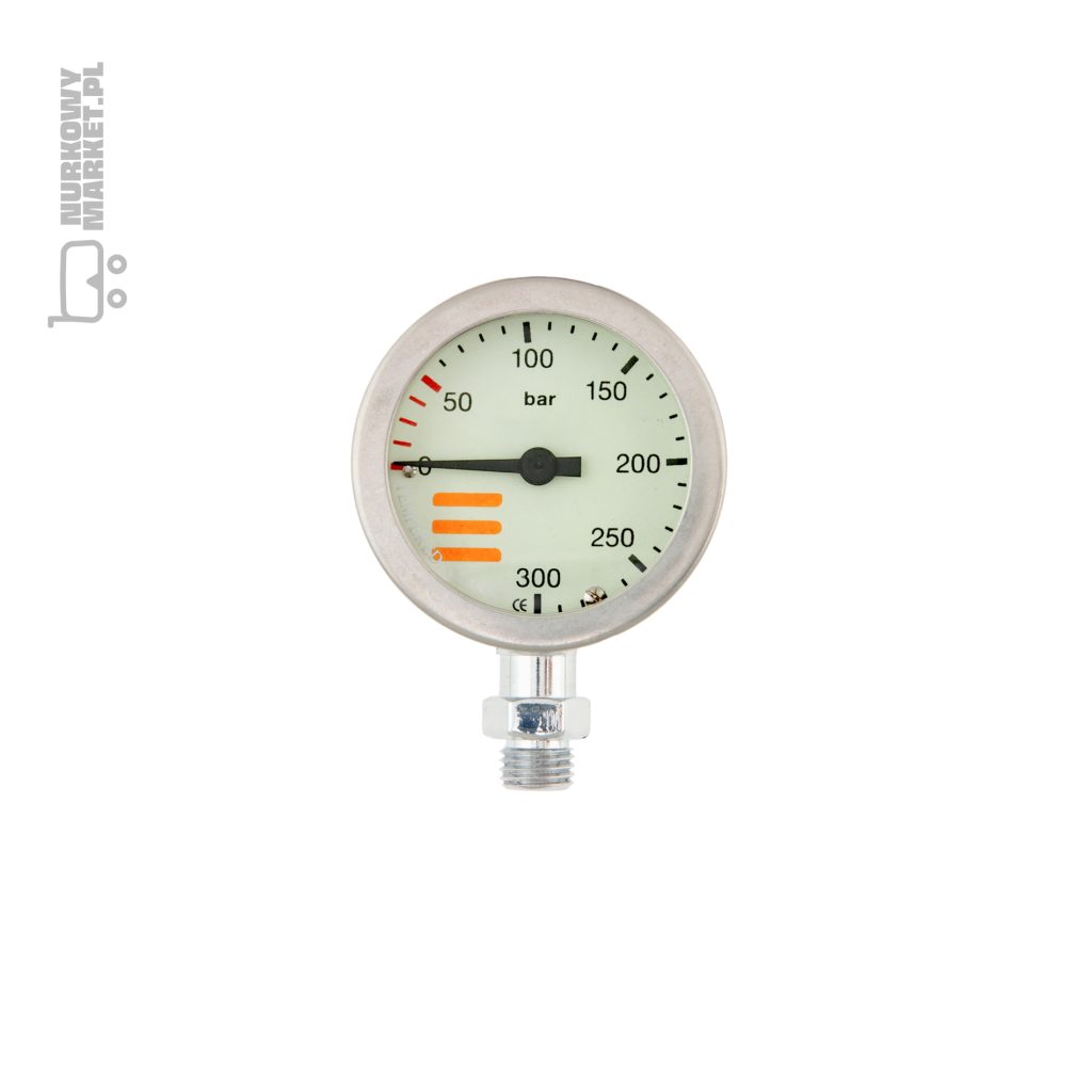 manometr 52mm skala 300bar chrom