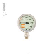 manometr 52mm skala 300bar nikiel