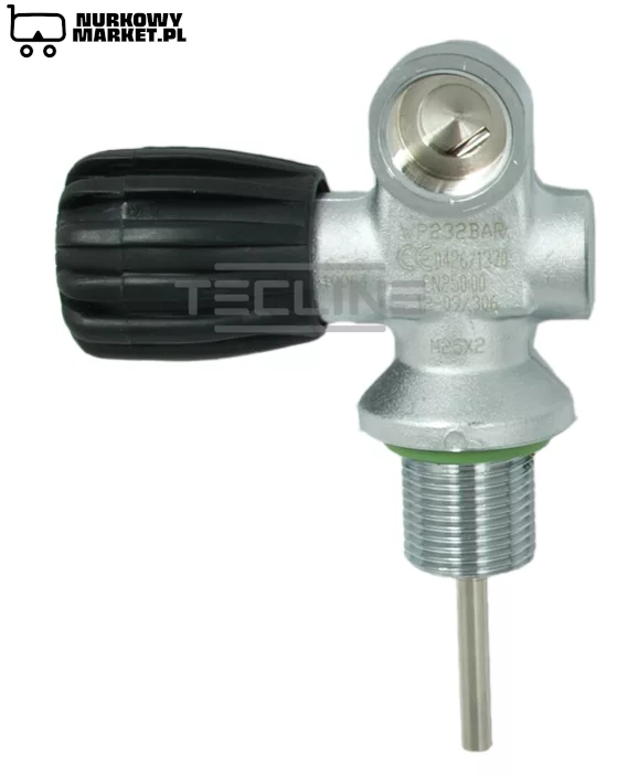 Zawór pojedynczy - prawy, wysoki profil - idealny do butli stage