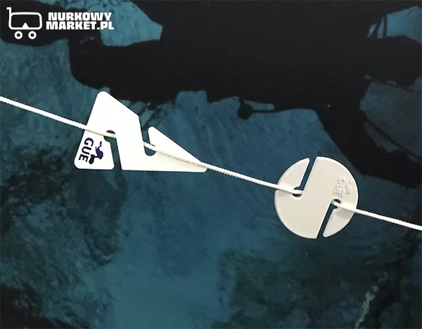 Markery jaskiniowe GUE - strzałki i ciasteczka jaskiniowe